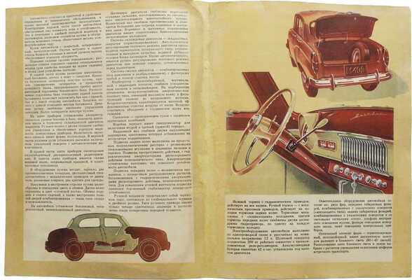 Рекламная листовка «Москвич 402». М.: Министерство автомобильной промышленности СССР; 3-я типография
«Красный пролетарий» Главполиграфпрома Министерства культуры СССР, 1956.